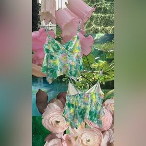 GREEN/PINK TANK TOP : X- SMALL - TARGET/WILD FABLE